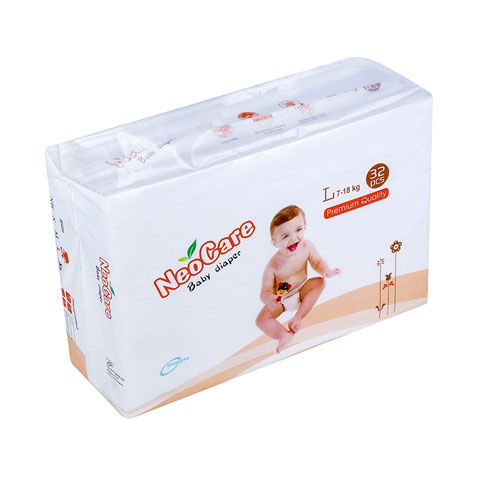 NeoCare Premium Quality Baby Diaper L Size (7-18kg) 32pcs