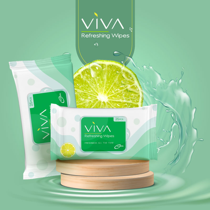 Incepta Viva Refreshing Wipes - 25 wipes