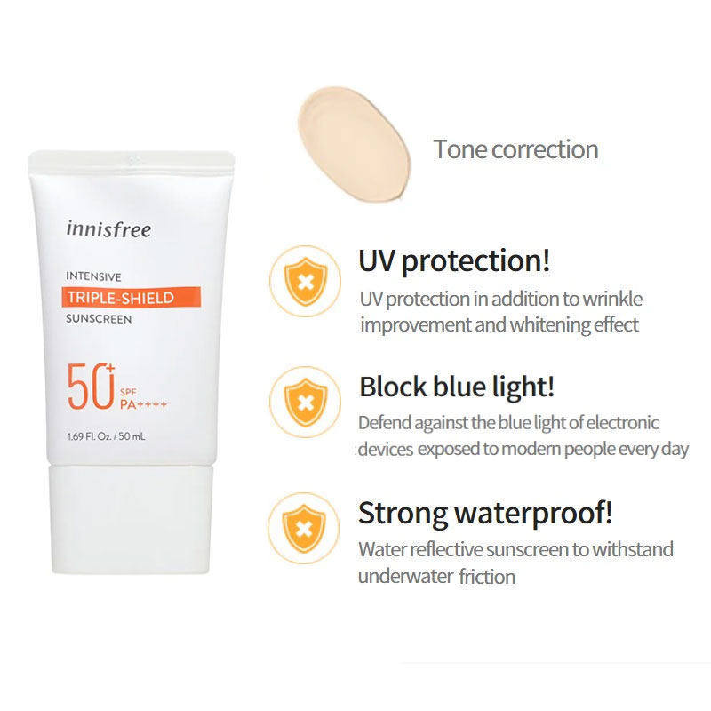 Innisfree Intensive Triple-shield Sunscreen 50ml - SPF50+ PA++++