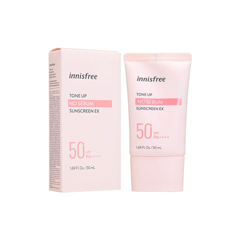 Innisfree Tone Up No Sebum Sunscreen 50ml - SPF50+ PA++++