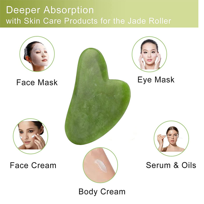 Jade Stone Face Skincare Tool for Slimming and Firming - Large
