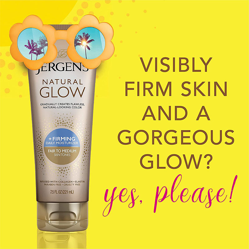 Jergens Natural Glow +Firming Daily Moisturizer Fair to Medium Skin Tones 221ml