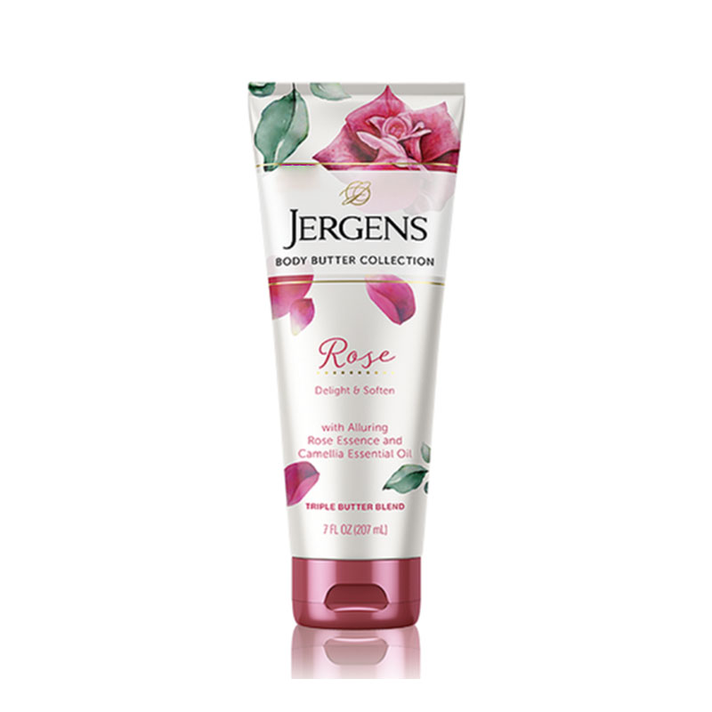 Jergens Rose Triple Butter Blend Essential Oil Body Butter 207ml