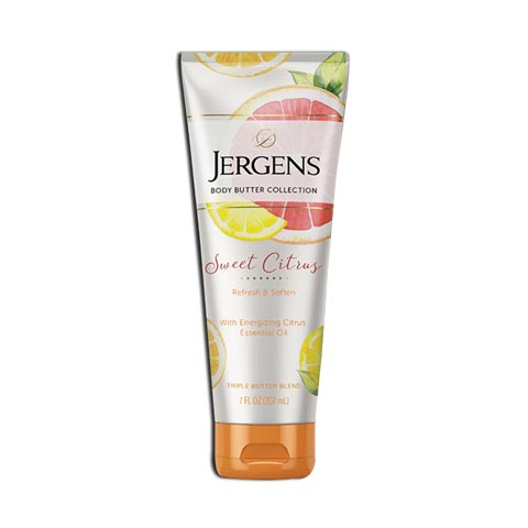 Jergens Sweet Citrus Triple Butter Blend Essential Oil Body Butter 207ml