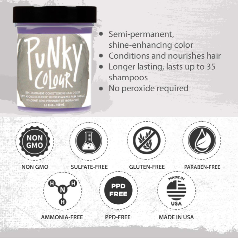 Jerome Russell Punky Color Semi-Permanent Conditioning Hair Color 100ml- Platinum Blonde Toner