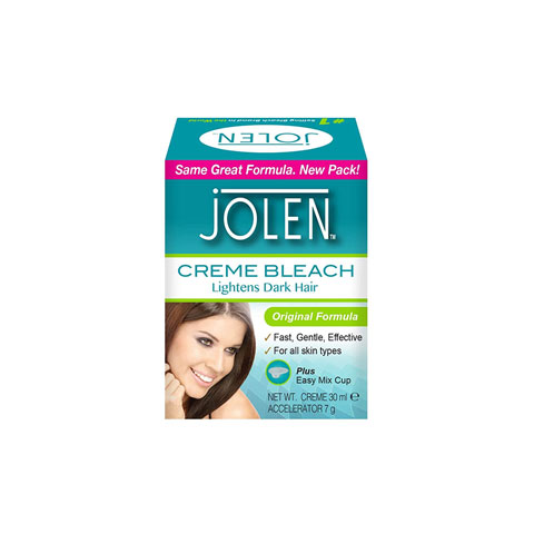 Jolen Creme Bleach Lightens Dark Hair 30ml - Original Formula