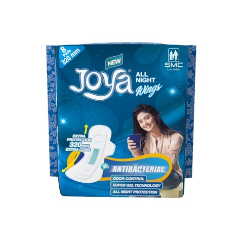 Joya Sanitary Napkin - All Night Wings (8 Pads Pack)