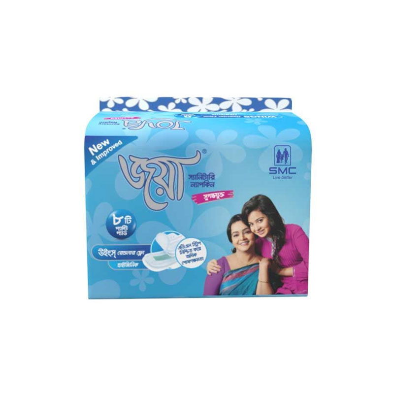 Joya Sanitary Napkin Wings Regular Flow - 8pcs Panty Pads