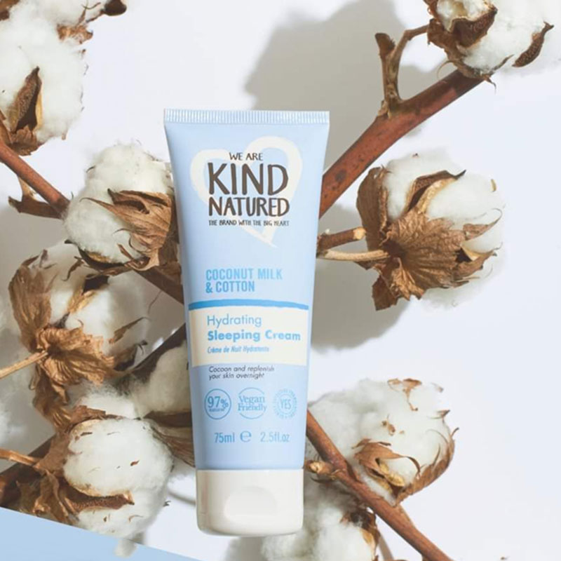 Kind Natured Coconut Milk & Cotton Hydrating Sleeping Cream 75ml