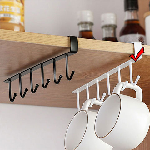 Kitchen Cabinets Hanging Shelf - White
