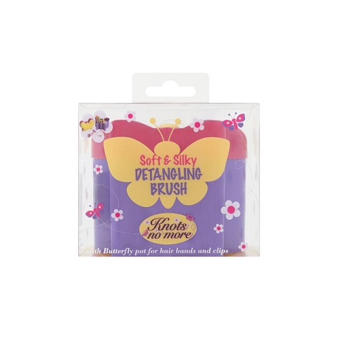 Knots No More Soft & Silky Detailing Hair Brush & Pot