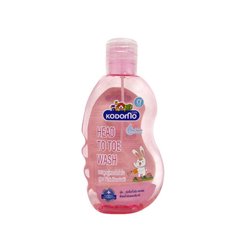 Kodomo Head to Toe Wash 200ml - Pink Hanabaki