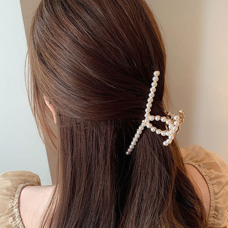 Korean Fashion Design Simple Pearl Hair Clip (301009)