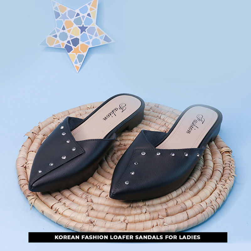 Korean Fashion Loafer Sandals For Ladies