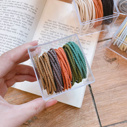 Korean High Elastic Color Rubber Hair Rope