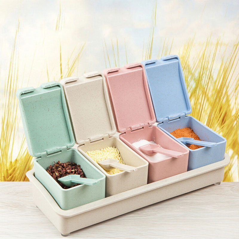 Korean Style Solid Spice Jar Set (14)