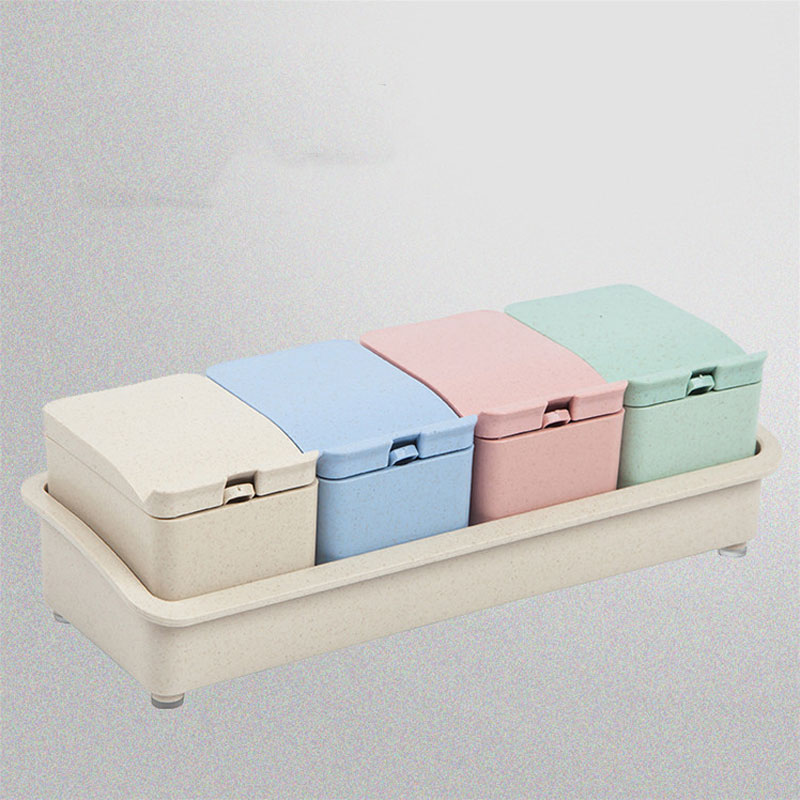 Korean Style Solid Spice Jar Set (14)