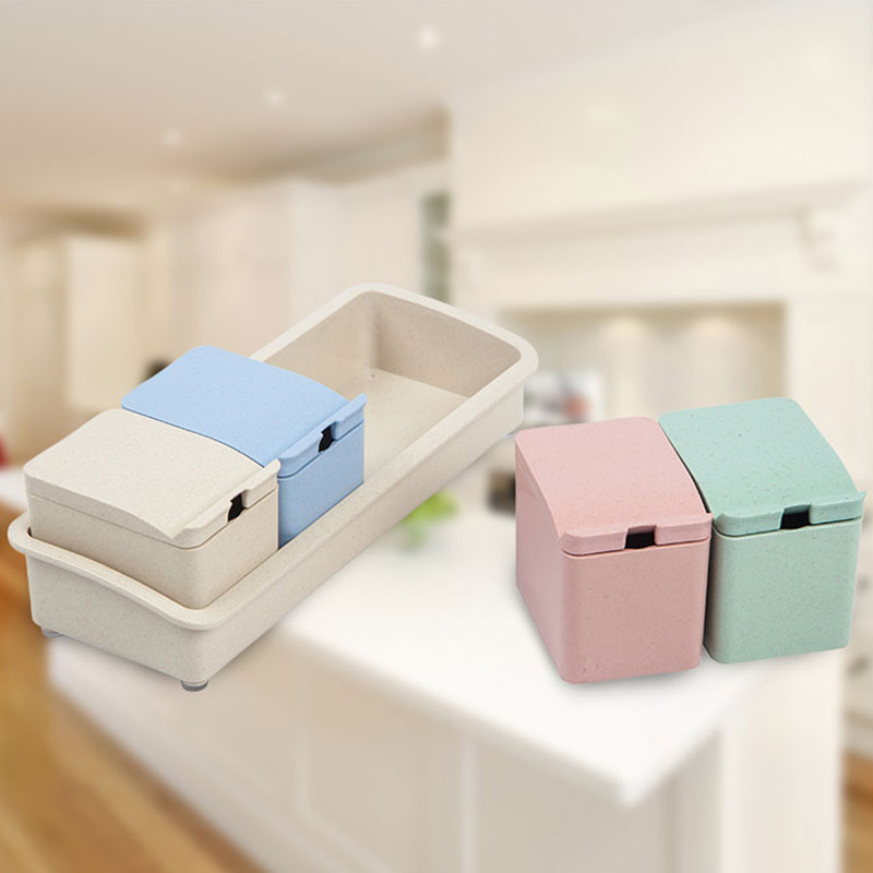 Korean Style Solid Spice Jar Set (14)
