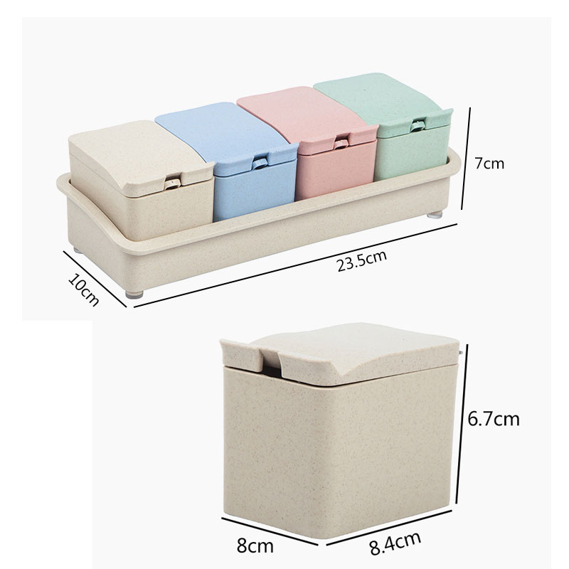 Korean Style Solid Spice Jar Set (14)
