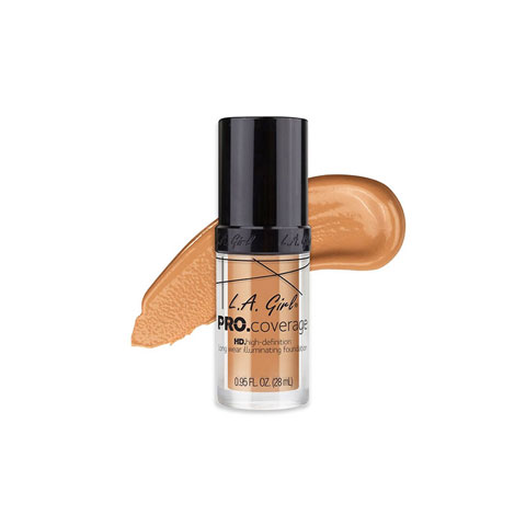 L.A. Girl Pro Coverage Illuminating Foundation 28ml - GLM648 Soft Honey