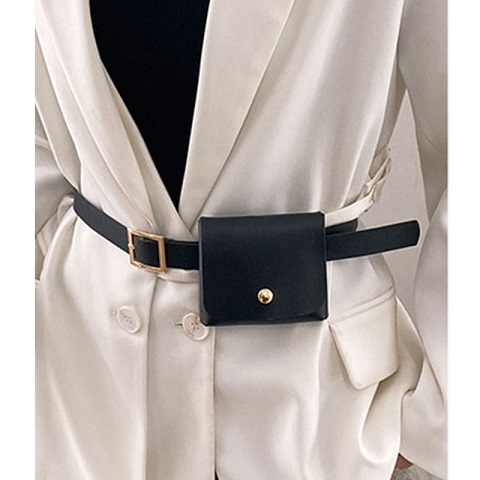 Ladies Fashionable Mini Waist Bag With Belt (301062)