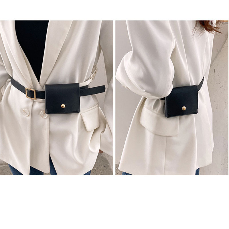 Ladies Fashionable Mini Waist Bag With Belt (301062)