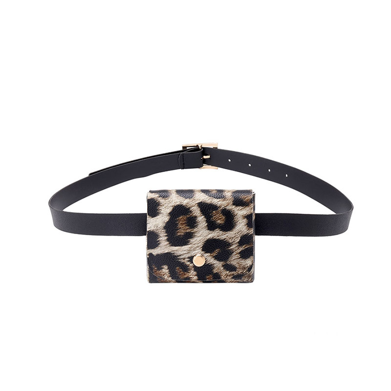 Ladies Fashionable Mini Waist Bag With Belt (301065) - Leopard