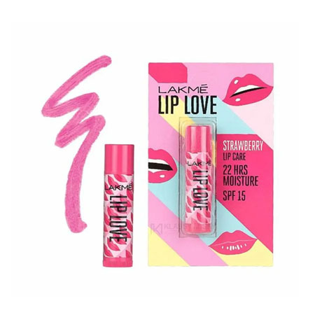 Lakme Lip Love Strawberry Lip Care 4.5g - SPF15