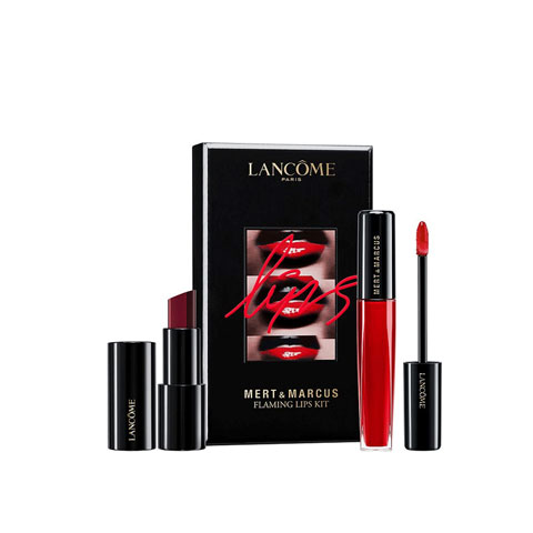 Lancome Paris Mert & Marcus Flaming Lips Kit - 01 Rouge / Red