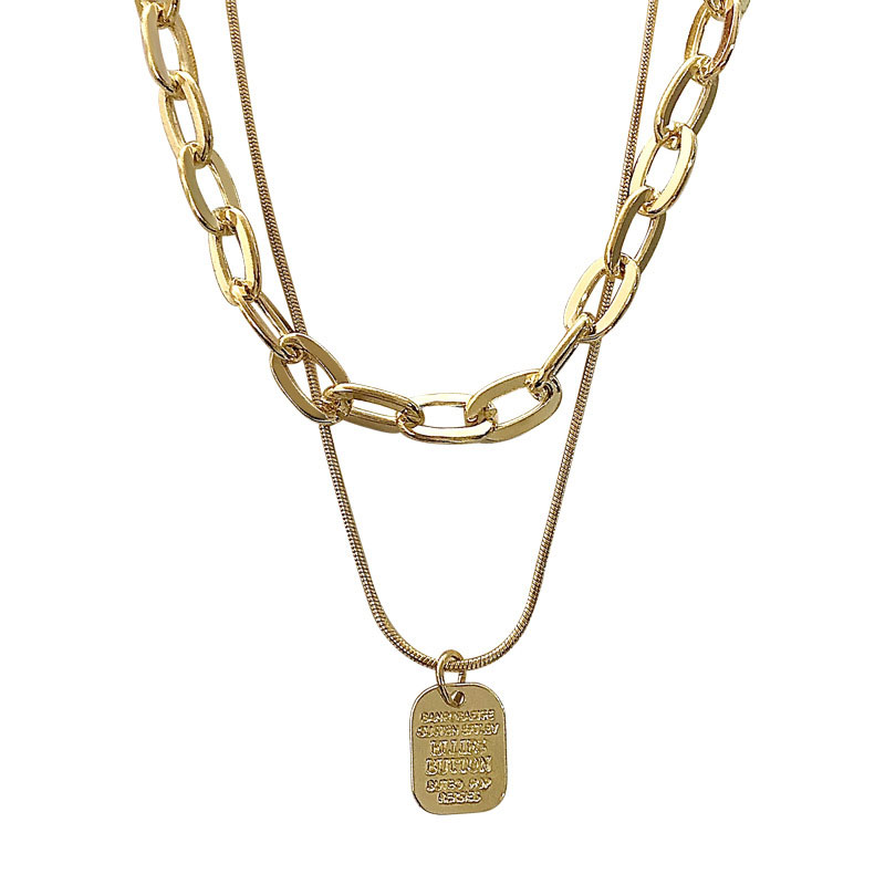Light Luxury Double-Layer Necklace Chain (24)