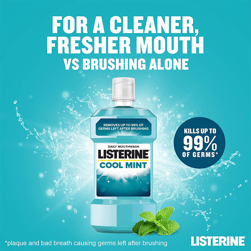 Listerine Cool Mint Mouthwash 250ml