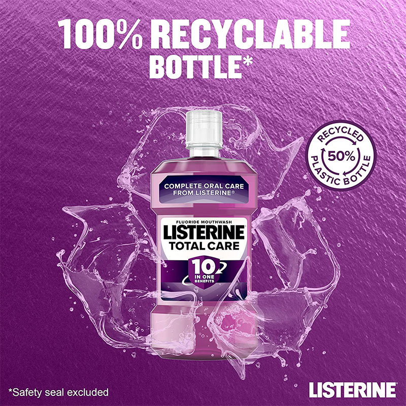 Listerine Total Care Clean Mint Mouthwash 250ml
