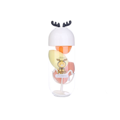LMLTOP 3pcs Different Shape Makeup Puff Bottle - Orange