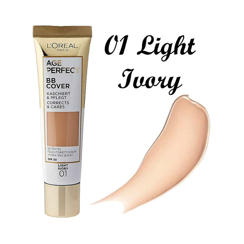 L'Oreal Age Perfect BB Cover Cream SPF50 30ml - 01 Light Ivory