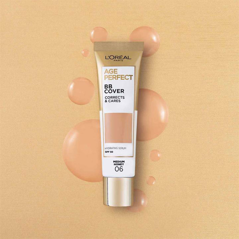 L'Oreal Age Perfect BB Cover Cream SPF50 30ml - 06 Medium Honey