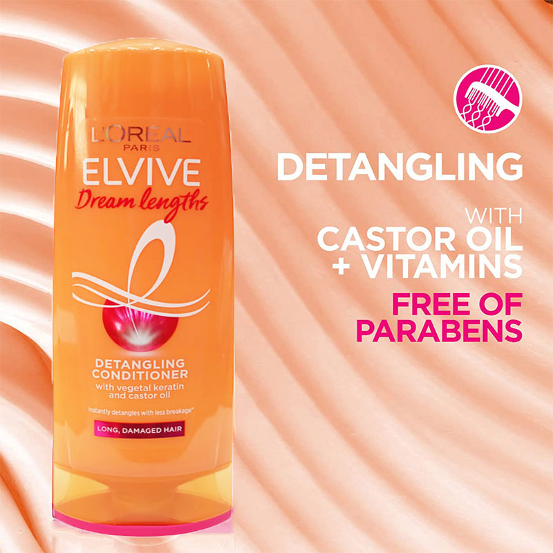 L'oreal Elvive Dream Lengths Detangling Conditioner For Long, Damaged Hair 400ml