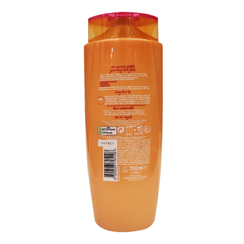 L'Oreal Elvive Dream Lengths Restoring Shampoo For Long, Damaged Hair XXL Pack 700ml
