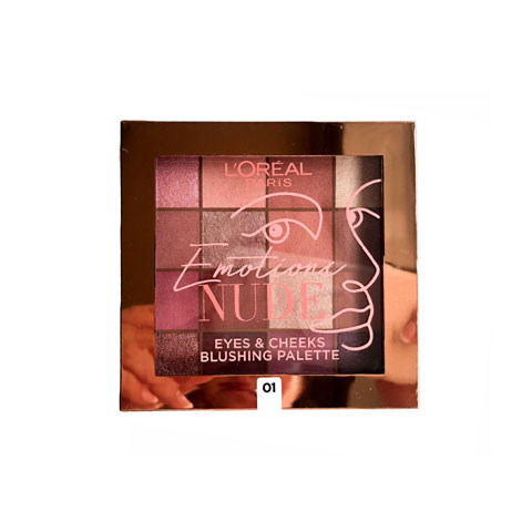 L'Oreal Emotions Nude Eyes & Cheeks Blushing Palette - 01