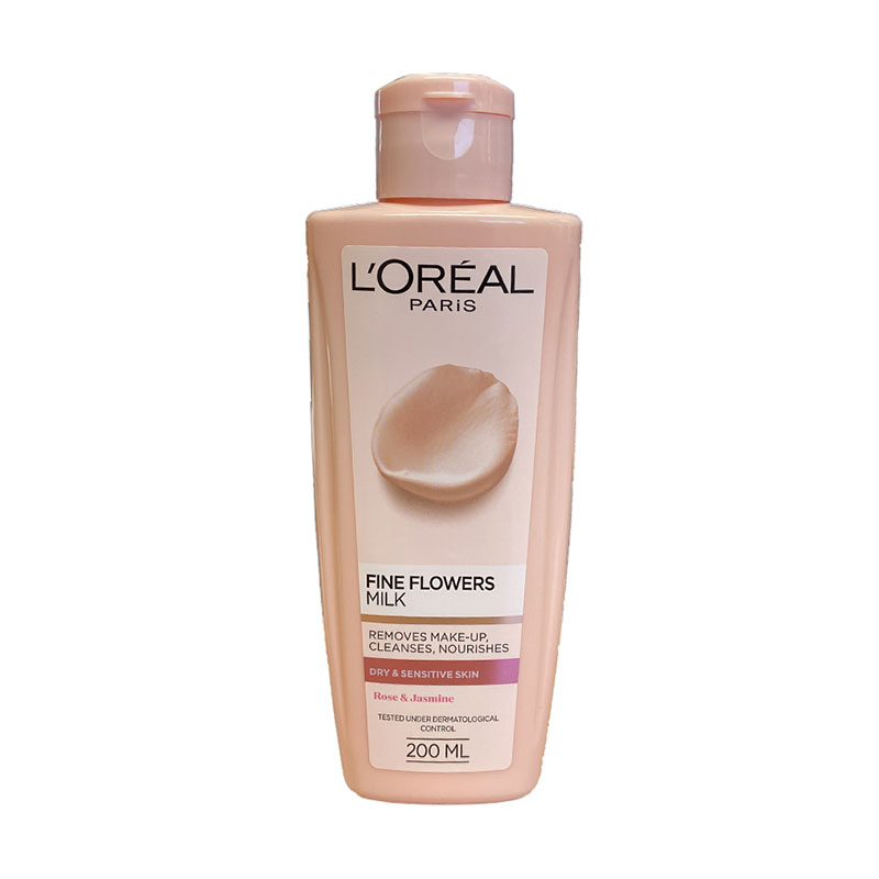 L'Oreal Fine Flowers Cleansing Milk For Dry & Sensitive Skin 200ml