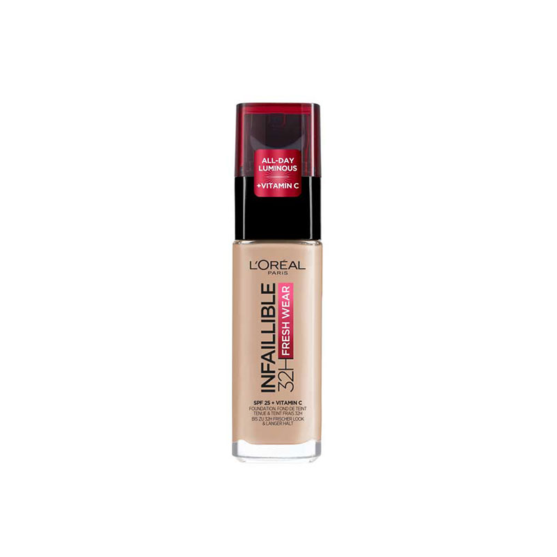 L'Oreal Infaillible 32H Fresh Wear Foundation 30ml - 225 Sable Beige / Beige Sand