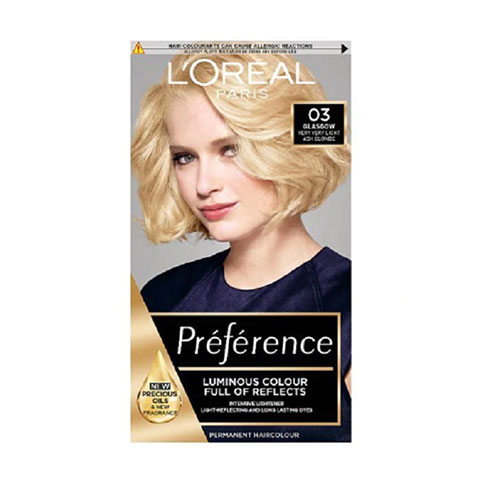 L'Oreal Infinia Preference New Colour Extender Permanent Hair Colour - 03 Lightest Ash Blonde