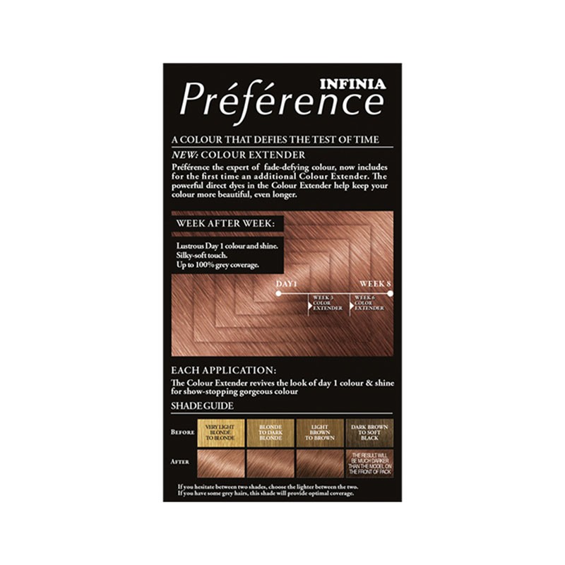L'oreal Infinia Preference New Rose Gold Reflects Colour Extender Permanent Hair  Colour  Rose Gold || The MallBD