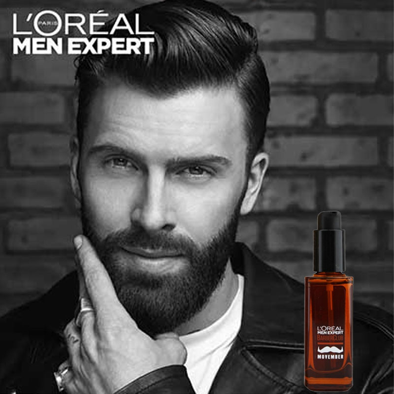 L'oreal Men Expert Barber Club Limited Edition Movember Beard & Skin Oil 30ml