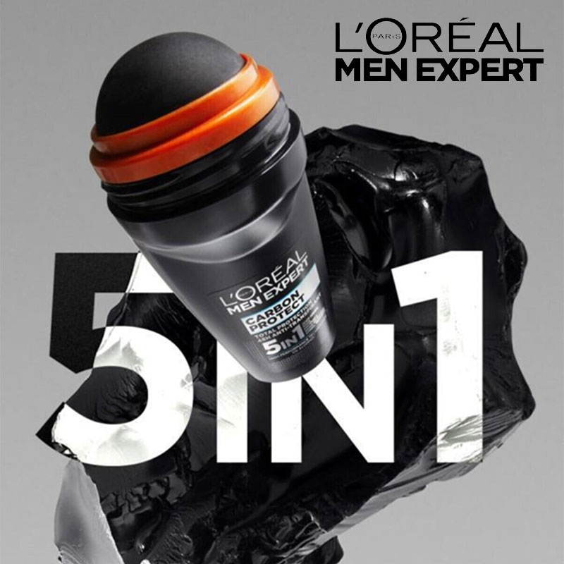 L'Oreal Men Expert Carbon Protect 5-in-1 Anti-Perspirant Roll-On Deodorant 50ml