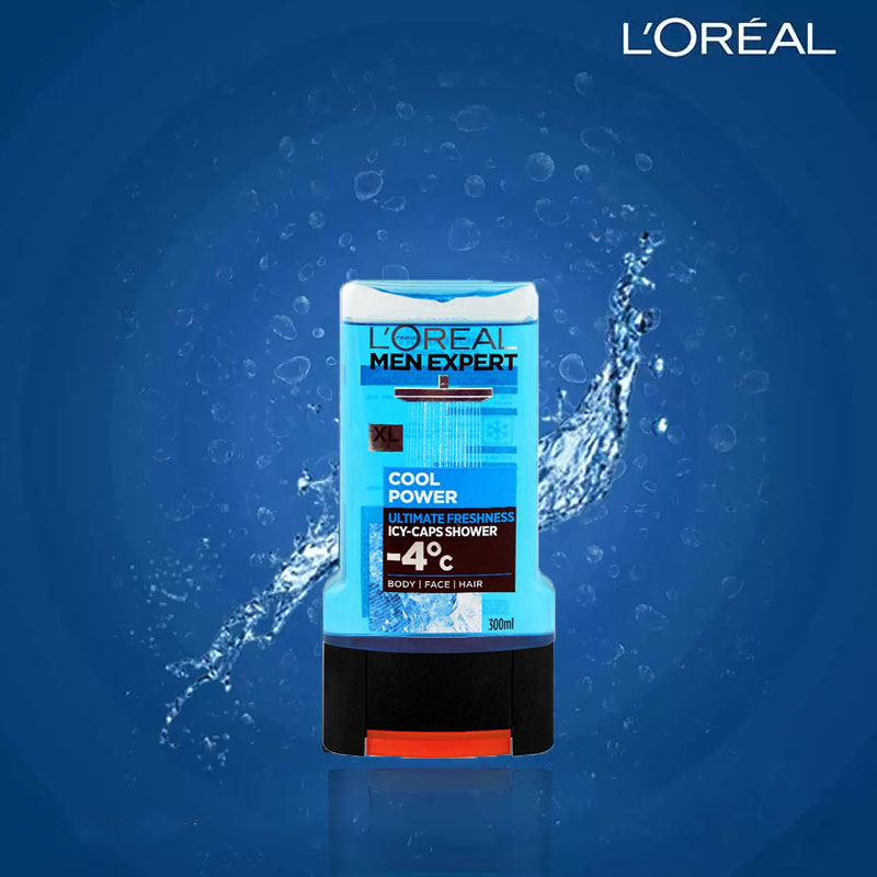 L'Oreal Men Expert Cool Power Icy-Caps Shower Gel  300ml