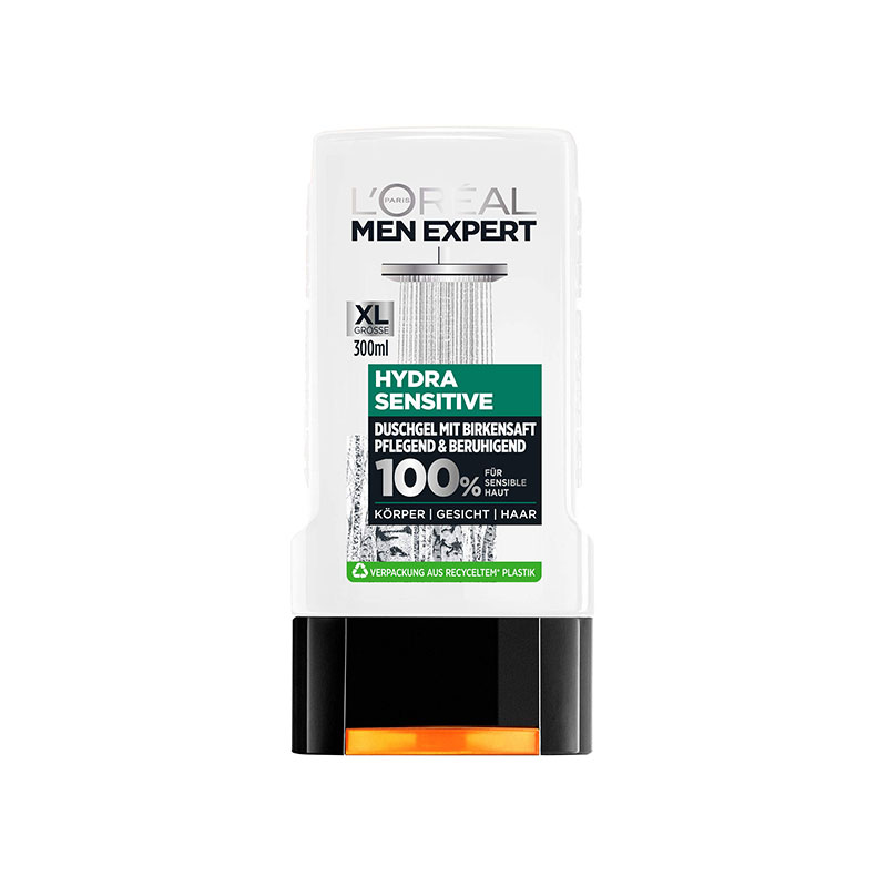L'Oreal Men Expert Hydra Sensitive 100% Ultimate Soothing Birch Sap Shower 300ml