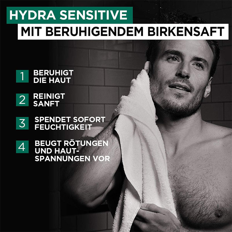 L'Oreal Men Expert Hydra Sensitive 100% Ultimate Soothing Birch Sap Shower 300ml