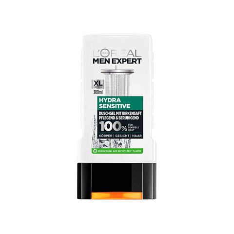 L'Oreal Men Expert Hydra Sensitive 100% Ultimate Soothing Birch Sap Shower 300ml