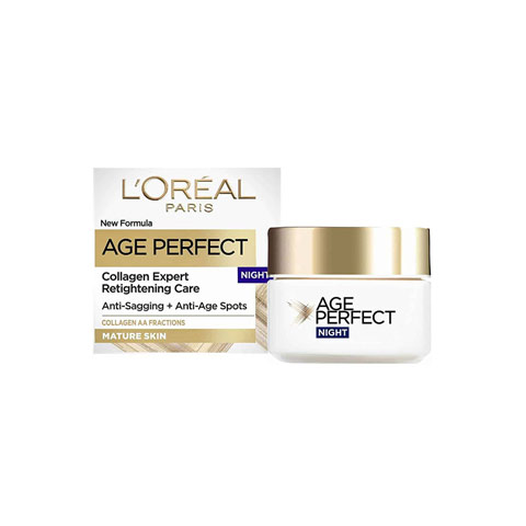 L'Oreal Paris Age Perfect Collagen Expert Night Cream 50ml - Age 50+