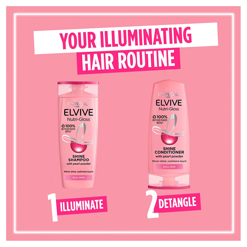 L'Oreal Paris Elvive Nutri Gloss Shine Conditioner For Dull Hair 500ml